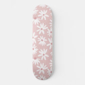 Retro Zomer Daisies Patroon Klein #4 #pattern Skateboard (Voorkant)