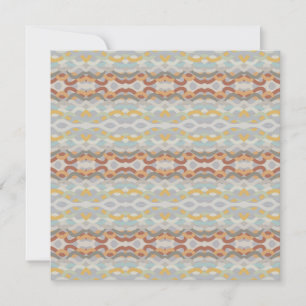 Retro Zomer Geometrische Kleurblok Patroon Ontwerp Kaart