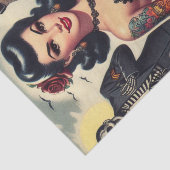 Retro Zomer Gotische Pin-up Tissuepapier (Detail)
