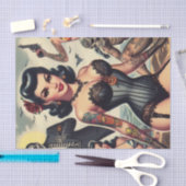 Retro Zomer Gotische Pin-up Tissuepapier (Craft)