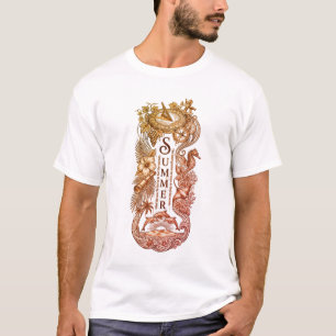 Retro zomer Herfst Charme Vogelverschrikker T-Shir T-shirt