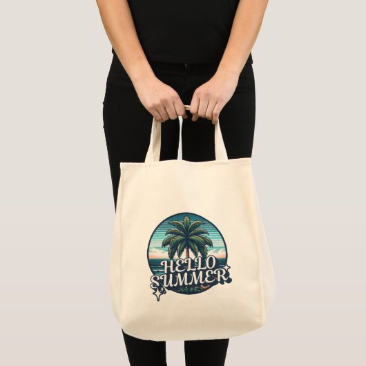 Retro zomer tote bag (Voorkant (product))