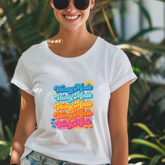 Retro Zomer Vakantie T-shirt
