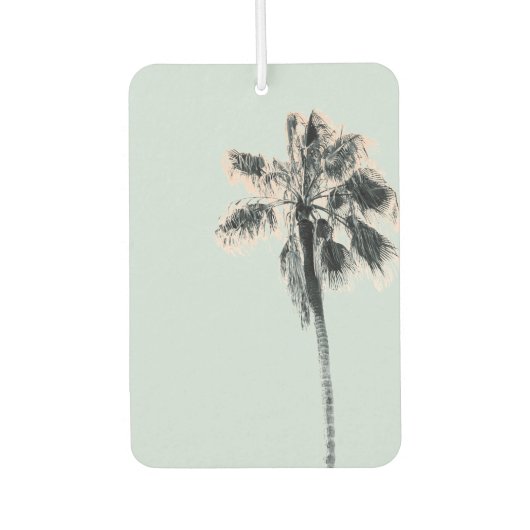 Retro Zomer Vibes Palm Tree Luchtverfrisser (Voorkant)