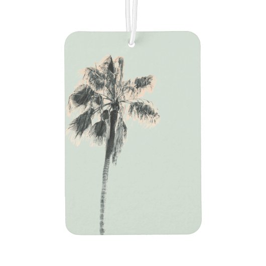 Retro Zomer Vibes Palm Tree Luchtverfrisser (Achterkant)