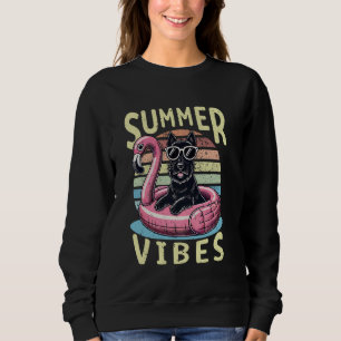 Retro Zomer Vibes Schotse Terriër Hond Mama Vacati Trui