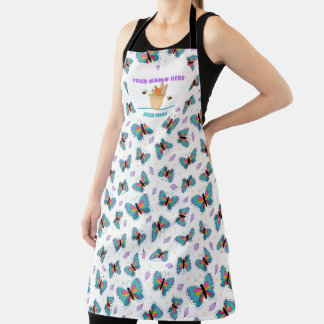 Retro Zomer Vlinder Schort
