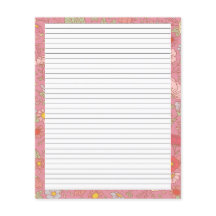 Retro Zomerbloemen Roze briefpapier