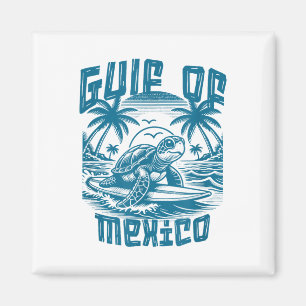 Retro Zomergolf van Mexico voor altijd Turtle Beac Magneet