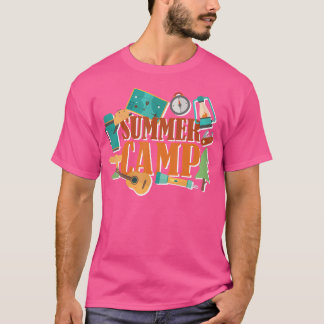 Retro Zomerkamp Camping Buitenshuis Natuur Lover G T-shirt
