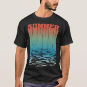 Retro zomerteksteffect t-shirt (Voorkant)