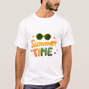 Retro Zomertijd T-Shirt – vakantie