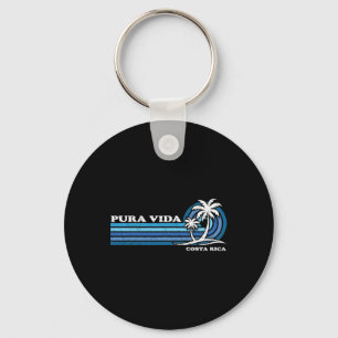  Retro Zomervakantie Costa Rica Pura Vida Sleutelhanger