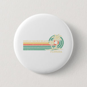 Retro Zomervakantie Florida Indiaanse rotsen Ronde Button 5,7 Cm