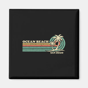 Retro Zomervakantie San Diego Ocean Beac Magneet