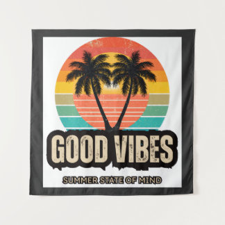Retro zomervibes wandkleed