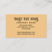 Retro Zon Maan Sterren Visitekaartje (Achterkant)