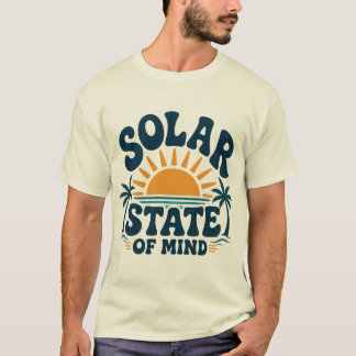 Retro Zon P almboom Zomer Vakantie Design T-shirt