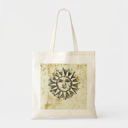 Retro Zon Tote Bag (Voorkant)