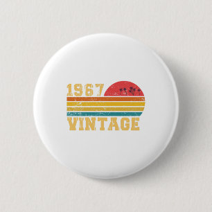 Retro zondag 1967 Birthday Ronde Button 5,7 Cm