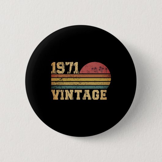 Retro  zondag 1971 ronde button 5,7 cm (Voorkant)