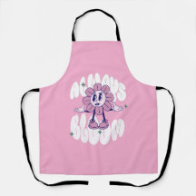 Retro Zonnebloem Cartoon Quote Roze