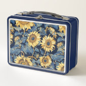 Retro Zonnebloem Lunchbox (Voorkant)