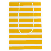 Retro Zonnebloem Pickleball Bruidsdouche Medium Cadeauzakje (Achterkant)