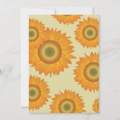 Retro-zonnebloemen Kaart (Voorkant)