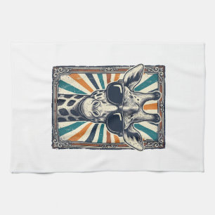 Retro Zonnebril Giraffe Theedoek