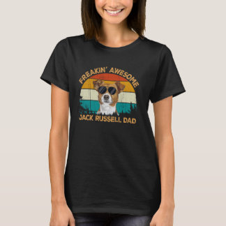 Retro Zonnebril Hond Freaking JackRussell Te T-shirt