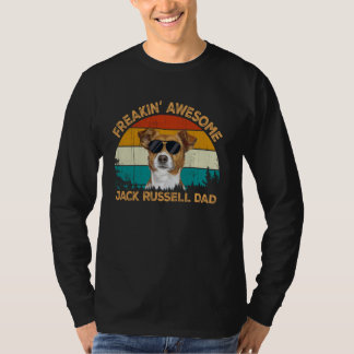 Retro Zonnebril Hond Freaking JackRussell Te T-shirt
