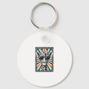 Retro zonnebril met giraffe sleutelhanger