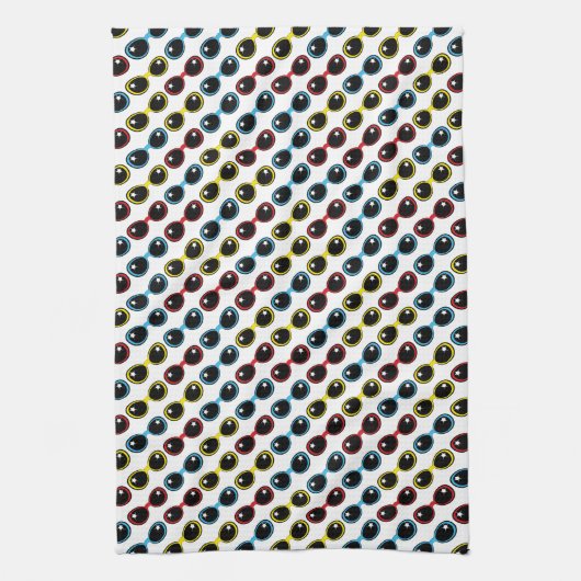 Retro zonnebril Primaire Theedoek (Verticaal)