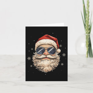 Retro Zonnebril Santa Face Christmas Xmas Mannen B Kaart