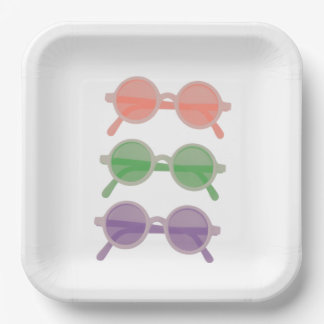 Retro-zonnebrillen Borden Papieren Bordje