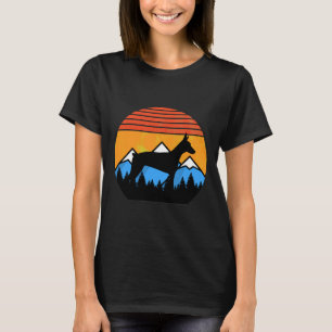 Retro  zonnegebergten met bijzondere zonneschijn t-shirt