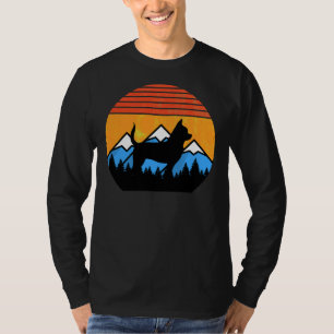 Retro zonnegebergten met bijzondere zonneschijn t-shirt