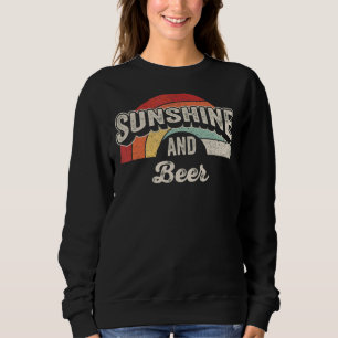 retro zonneschijn en bier alcoholisch Drink Trui