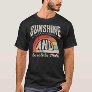 retro-zonneschijn en chocolademelk t-shirt