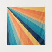 Retro-zonnestralen Wandkleed (Voorkant (horizontaal))