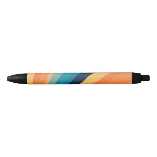 Retro-zonnestralen Zwarte Inkt Pen