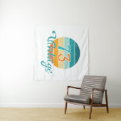 Retro Zonsondergang 73 Vintage Vervuild Wandkleed (In Situ (horizontaal))