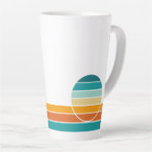 Retro Zonsondergang 76 Latte Mok (Rechterhoek)