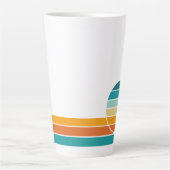 Retro Zonsondergang 76 Latte Mok (Voorkant)