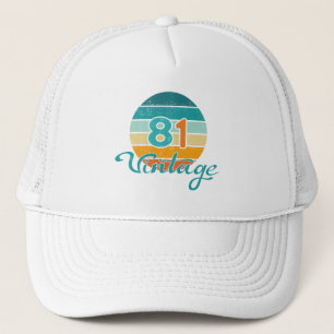 Retro Zonsondergang 81 Vintage Vervuild Trucker Pet
