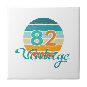 Retro Zonsondergang 82 Vintage Vervuild Tegeltje