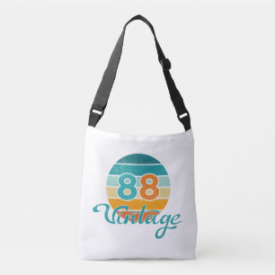 Retro Zonsondergang 88 Vintage Vervuild Crossbody Tas