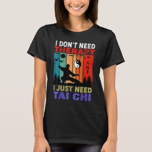 Retro Zonsondergang Ik heb geen therapie nodig, i T-shirt
