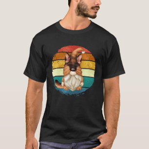 Retro Zonsondergang Kabouter Voor Hondenmoeder En T-shirt